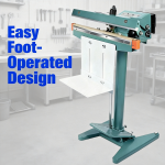 YGPACK 650X2 Aluminum Frame Foot Pedal Sealing Machine - Image 3