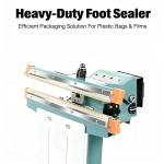 YGPACK 650X2 Aluminum Frame Foot Pedal Sealing Machine - Image 5