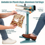 YGPACK 650X2 Aluminum Frame Foot Pedal Sealing Machine - Image 6