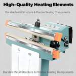 YGPACK 650X2 Aluminum Frame Foot Pedal Sealing Machine - Image 8