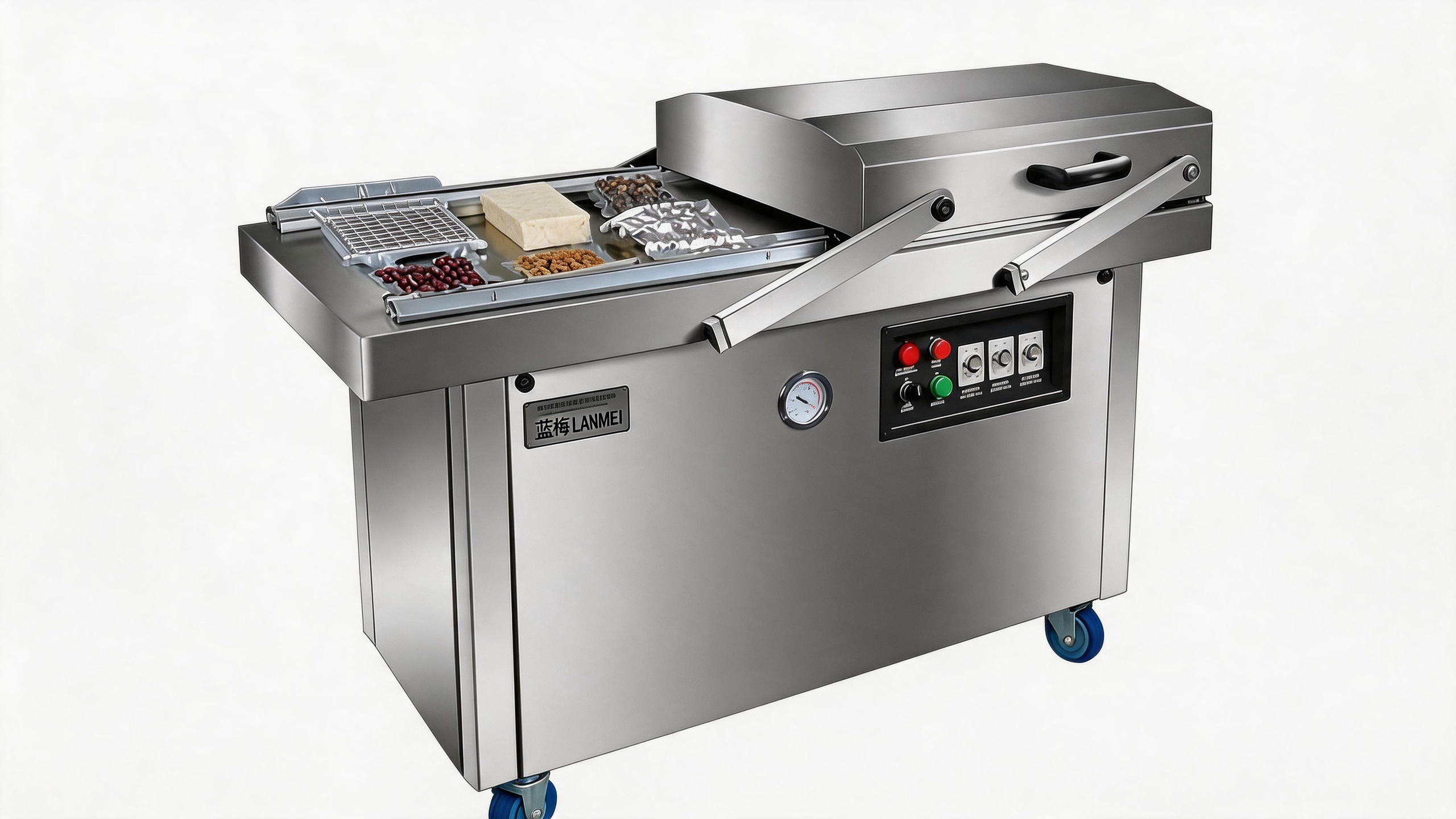 jimeng-2026-05-14-8990-image YGPACK DZS-600 FLAT PLATE Double Chamber Vacuum Sealer - Image 1