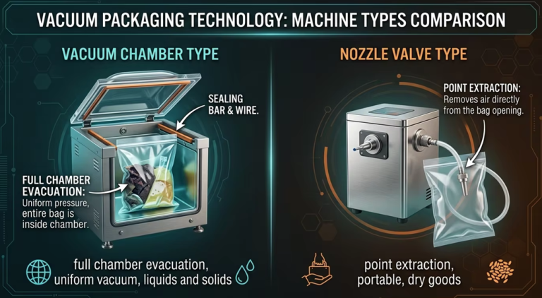 Vacuum Chamber Machines vs Nozzle Valve Machines:Understanding the Port Design Difference